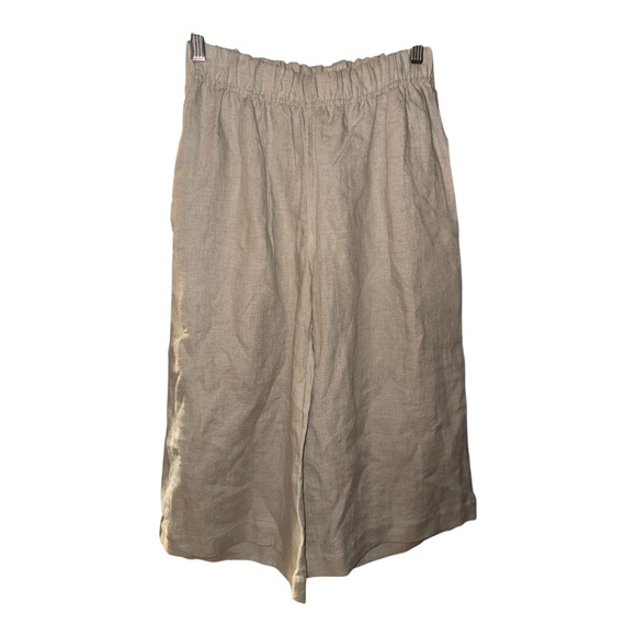 SIMPLY GREY Wide Leg Linen Pants M - Picture 1 of 2